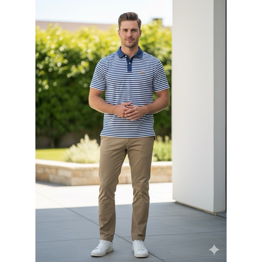PETER MILLAR Tour Fit Polo Shirt Men Size M Summer Comfort‎ Nationals Lot Of 2